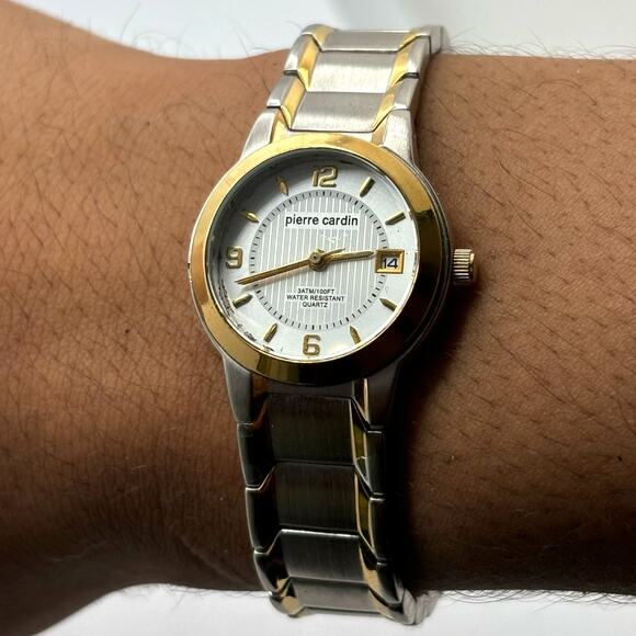 Silver & Gold Pierre Cardin Watch - Picture 1 of 3